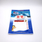 Three side heat seal bags with tear notch for contaning powder snacks custom printed up to 9 color