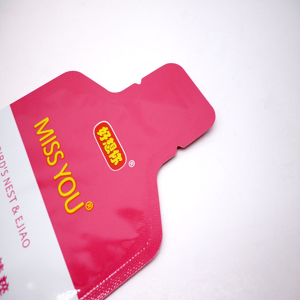 Factory wholesale customized shaped plastic pouch bag for Energy Gel Honey sachet packaging