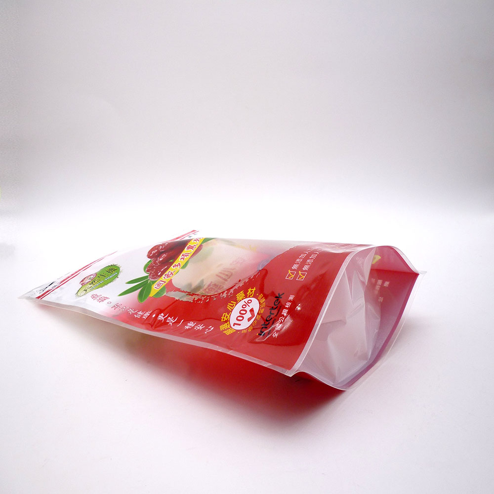 Stand up packaging pouch with zipper plastic kraft paper bags food grade packaging bag