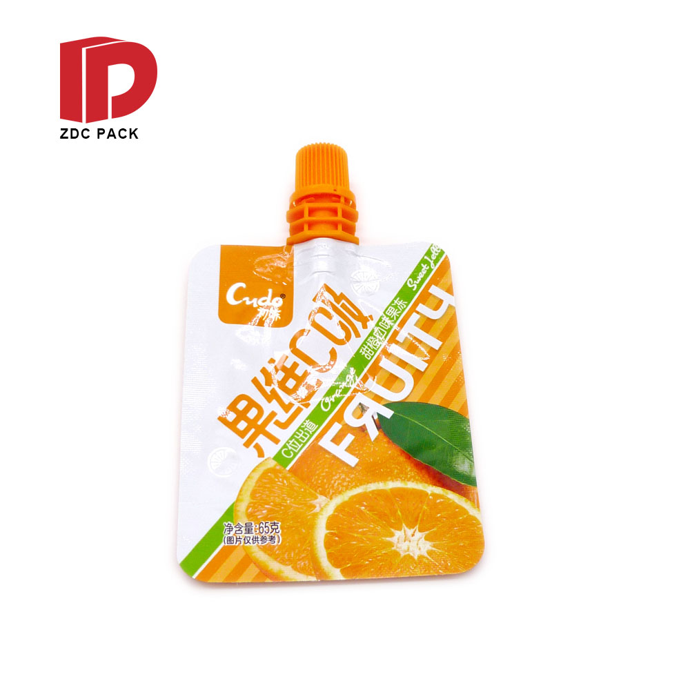 Flexible Liquid Hand Sanitizer Gel Pouch Plastic Juice or Beverage Filling Spout Pouch