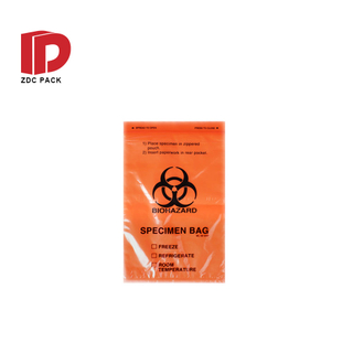 Plastic Hospital Lab Chemotherapy Packaging Biohazard Specimen Bags